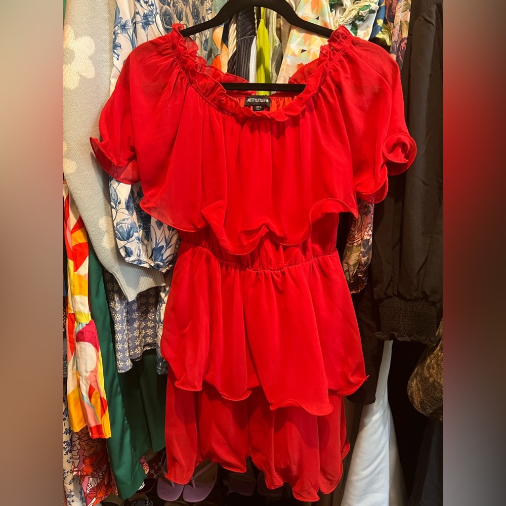 Off the shoulder dress